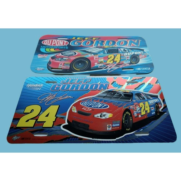 Wincraft Racing & Winner's Circle Jeff Gordon #24 Plastic License Plate Lot OF 2 - Picture 2 of 10